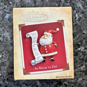 Pr3035 Hallmark Keepsake Ornament Santa Claus Handcrafted Christmas 2004