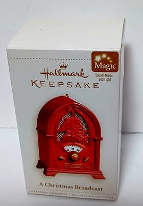 Qlx7596 Hallmark A Christmas Broadcast Ornament Keepsake Magic 2006