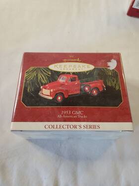 Qx6105 Hallmark Vintage Keepsake Christmas Ornament Gm 1953 Truck #3 In Series Nib