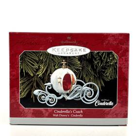 Hallmark Qxd4083 Cinderellas Coach Keepsake Christmas Ornament Disney 1998 New/mint