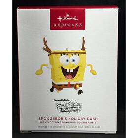Qxi7864 Hallmark 2024 Keepsake Ornament Spongebobs Holiday Rush Nickelodeon Christmas
