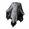 Halloween Bats Poncho With Spider Webs Costume By Black Lace