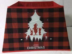 X004b9f4hv Hanxig Artificial Christmas Tree Collar Buffalo Plaid 10.2 Inch H X 31 L New