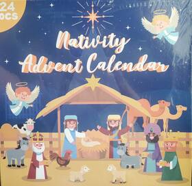 Hardwind 721410608920 Nativity Advent Calendar 2024 Kids Christmas Story Playset Christia