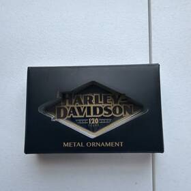 Hdx-99260 Harley-davidson 120th Anniversary Metal Christmas Tree Ornament New In Box