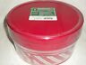 Hd50-056-100-07 Holiday Time Lb Plastic Treat Tins Christmas Red 076026211522