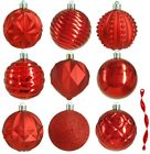 He-1491 Home Accents Holiday Mm Red Christmas Ornament Assortment 0190583001935