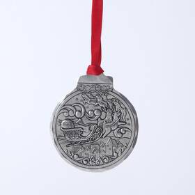 4032170 Heartwood Creek Jim Shore Wendell August Christmas Santa Ornament