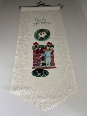 Wh18e-fp Heritage Lace Christmas Holidays Wall Hanging Decor Twas The Night Before Xmas