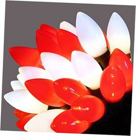 Lchled100l Heshan City Into Lighting Co Ltd Lchled100l/2f C9 Christmas String Lights - 50 Led 39ft Outdoor Smooth Bulb With Red