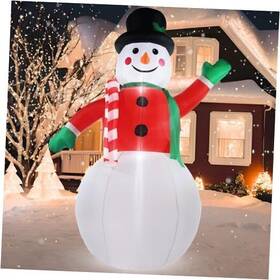 Higen 718038412527 Inflatable Christmas Outdoor Decorations 8ft Blow Up Yard Decoration Snowman