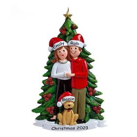 Hobby Home Accessories 795801789260 With Couple Personalized Christmas Tree Ornament Custom Writing Christ