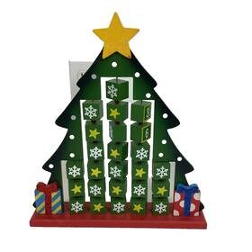 5098793 Hobby Lobby 2016 Wooden Advent Calendar Christmas Tree 15 X 13 Inch Countdown