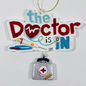 9145062 Hobby Lobby Resin Christmas Ornament Doctor 3d The Is In Md Office Holiday