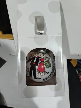 Hobby Lobby Hl9136383 Inch Our 1st Christmas Handpainted Glass Ornament 4 Original Box