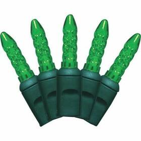 Hofert 018277235056 Set Of 50 Led C3 Green Mini Christmas Lights - Wire