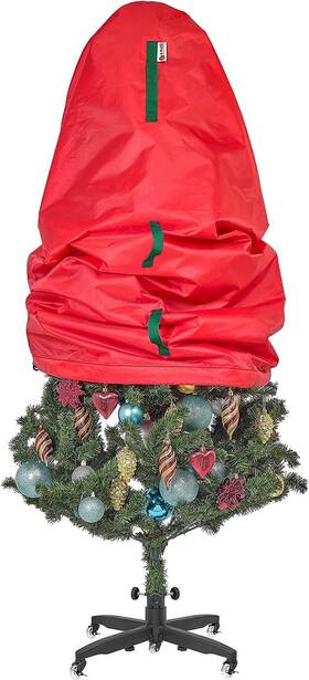 8217 Holdn’ Storage 664979894987 Upright Christmas Tree Bag For Topiary Trees Up To 5 Ft Tall 