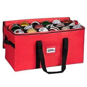 Holdn Storage 850027756448 Christmas Ornament Container Box Stores Up To 54 Adjustable Dividers