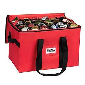 Hs-64452963-blk Holdn Storage Christmas Ornament Container Box Stores Up To Assorted Sizes Colors