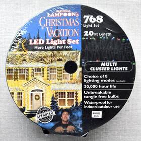 Holiday Bright Lights 813548028425 Clark Griswold Approved Christmas Vacation Led Light Set 20 Feet 768 Rare