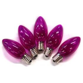 Bu25c9x3-tpla Holiday Bright Lights C9 Purple Incandescent Christmas Light Bulbs