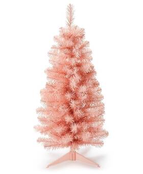 Holiday Lane 194136471831 Shimmer And Light 3ft Pink Artificial Christmas Tree