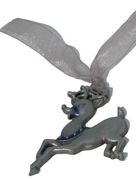 Holiday Legend 089102230614 Pewter Reindeer Christmas Tree Ornament Usa Boxed