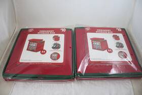Holiday Style 430002312342 2 Christmas Ornament Storage Boxes New In Packages Will Hold 128 Ornaments #3