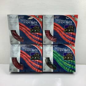 Holiday Time 028208979034 4x 18ft Crystallized Red Green Rope Indoor/outdoor Christmas Lights