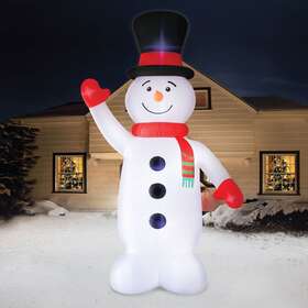 04843 Holiday Time Giant 20 Ft Tall Snowman Inflatable Yard Christmas Decoration New In Box