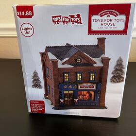 Holiday Time 049696515504 Vintage Victorian Toys For Tots House Lights 2017 Christmas Village