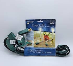 Holiday Time 078742546582 12ft Controller For Christmas Tree Lights 9 Outlets With Safety Doors