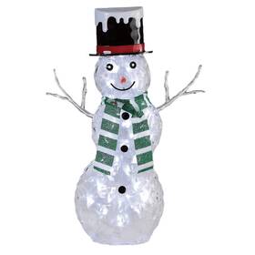 116-2418-0 Holiday Time Light-up Icy Snowman Indoor/outdoor Christmas