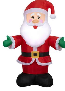 Holiday Time 191245835356 Christmas Airblown Inflatables Yard Decoration Santa 4 Ft Blow Up Claus