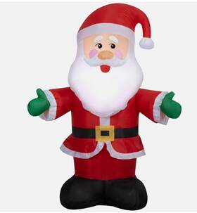 Holiday Time 191245860488 Santa Yard Inflatable Airblown Light Up 4 Ft Christmas Classic New