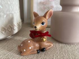 Holiday Time 197522515409 Reindeer Deer Vintage Style Christmas Decor Figurine 1950s 1960s