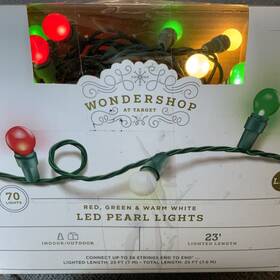 Holiday Time 764878620035 70 Count Pearl Multicolor Indoor/outdoor Christmas Lights 23 Long