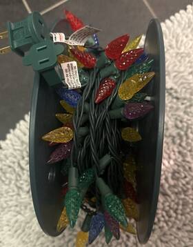 Holiday Time 764878664503 Christmas Light Reel 15 Inch Multi-colored C5 String Lights Indoor/outdoor