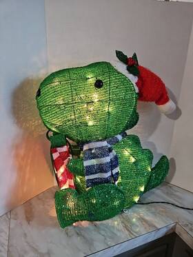 Holiday Time 764878679149 22 Inch Light-up Christmas Dinosaur 35 Lights Indoor /outdoor