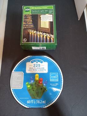 Holiday Time 764878760205 New 240-count Led Dome Christmas Lights Multicolor 47ft