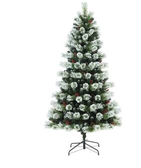 Holiday Time 804606900180 6.5ft Pre-lit Flocked Clyburn Pine Artificial Christmas Tree 250