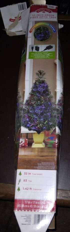 Holiday Time 810059721135 32 Inch Green Fiber Optic Christmas Tree Color Changing Usb