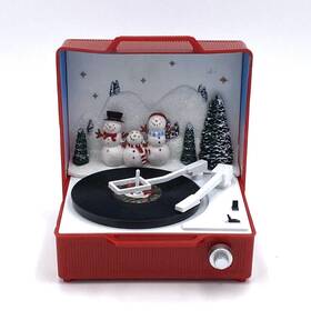 Holiday Time 820290063987 Animated Record Player Christmas Carols 6 Inch Lighted Musical Tested