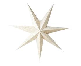 Holiday Time 850059782316 New 29 Inch White Light-up Battery Operated Flocked Star Christmas Decoration Nib