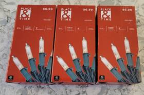 Holiday Time 920978716144 New Place And Christmas Lights 35 Clear Mini Wedding Crafts Lot Of 3 Boxes