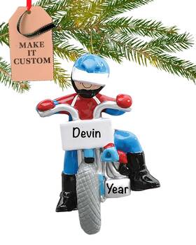 Holiday Traditions 704981059391 Bike Ornaments For Christmas Tree 2022 Polyresin Motorcycle Ornament Motocros