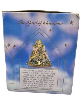 Holiday Workshop 011477383190 1996 Spirit Of Christmas Candle Holder Angel Tree 5.5 Inch Read Desc