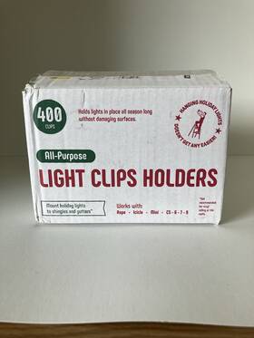 Y8ufl Holipro All-purpose Holiday Light Clips Set Of 400 Christmas Outdoor