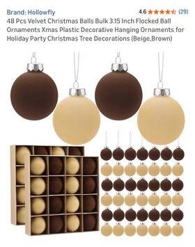 Hollowfly-uhgf-0430 Hollowfly 48 Pcs Velvet Christmas Balls Bulk 3.15 Inch Flocked Ball Ornaments Xmas Plas