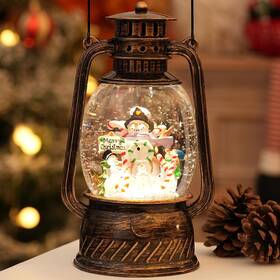 Xmdh666s1 Holyhom Snowman Snow Globe Christmas Decorations Light Up Musical Globes